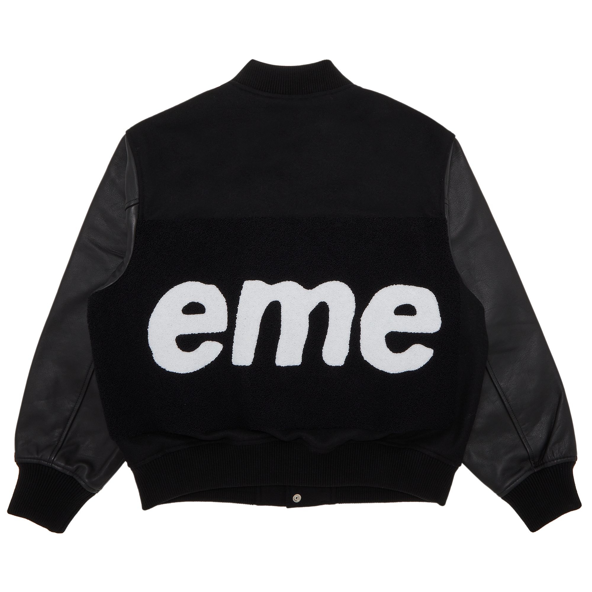 Supreme Big Logo Chenille Varsity Jacket 'Black' - 2