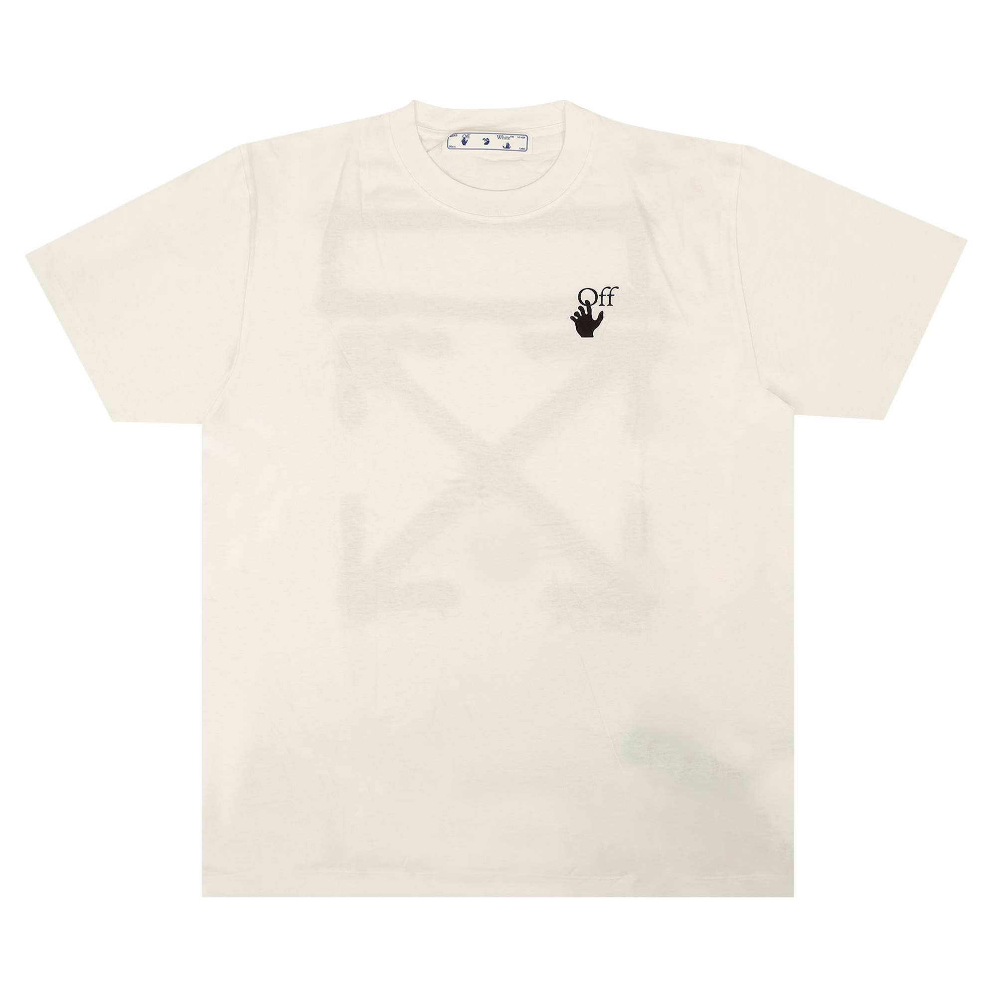 Off-White Spray Marker Slim Tee 'White/Black' - 1