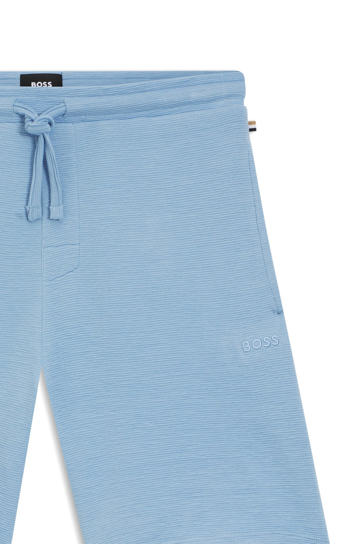 STRETCH-JERSEY PAJAMA SHORTS WITH EMBROIDERED LOGO - 6