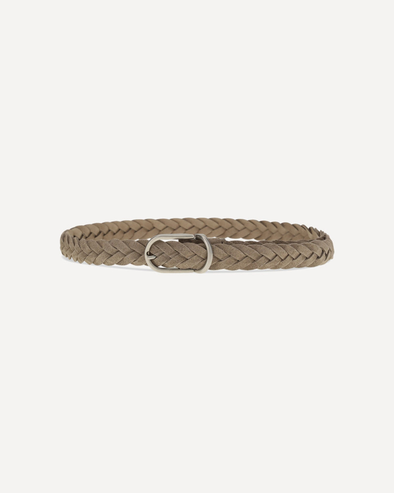 Brunello Cucinelli Leather belt braided design outlook