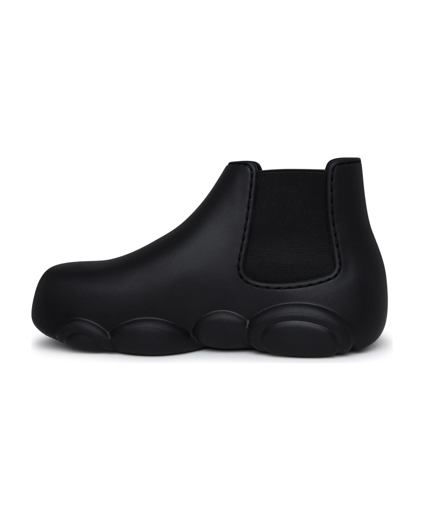 Black Rubber Ankle Boots - 3