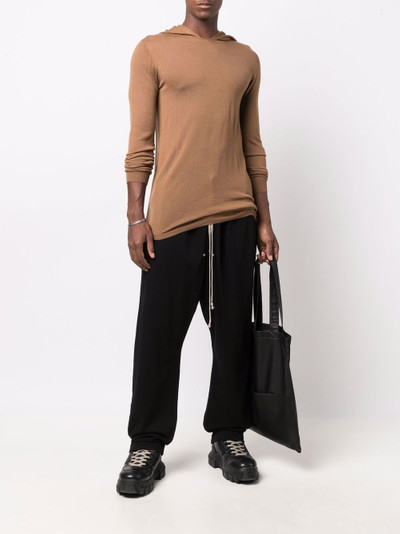 Rick Owens pullover fine-knit hoodie outlook