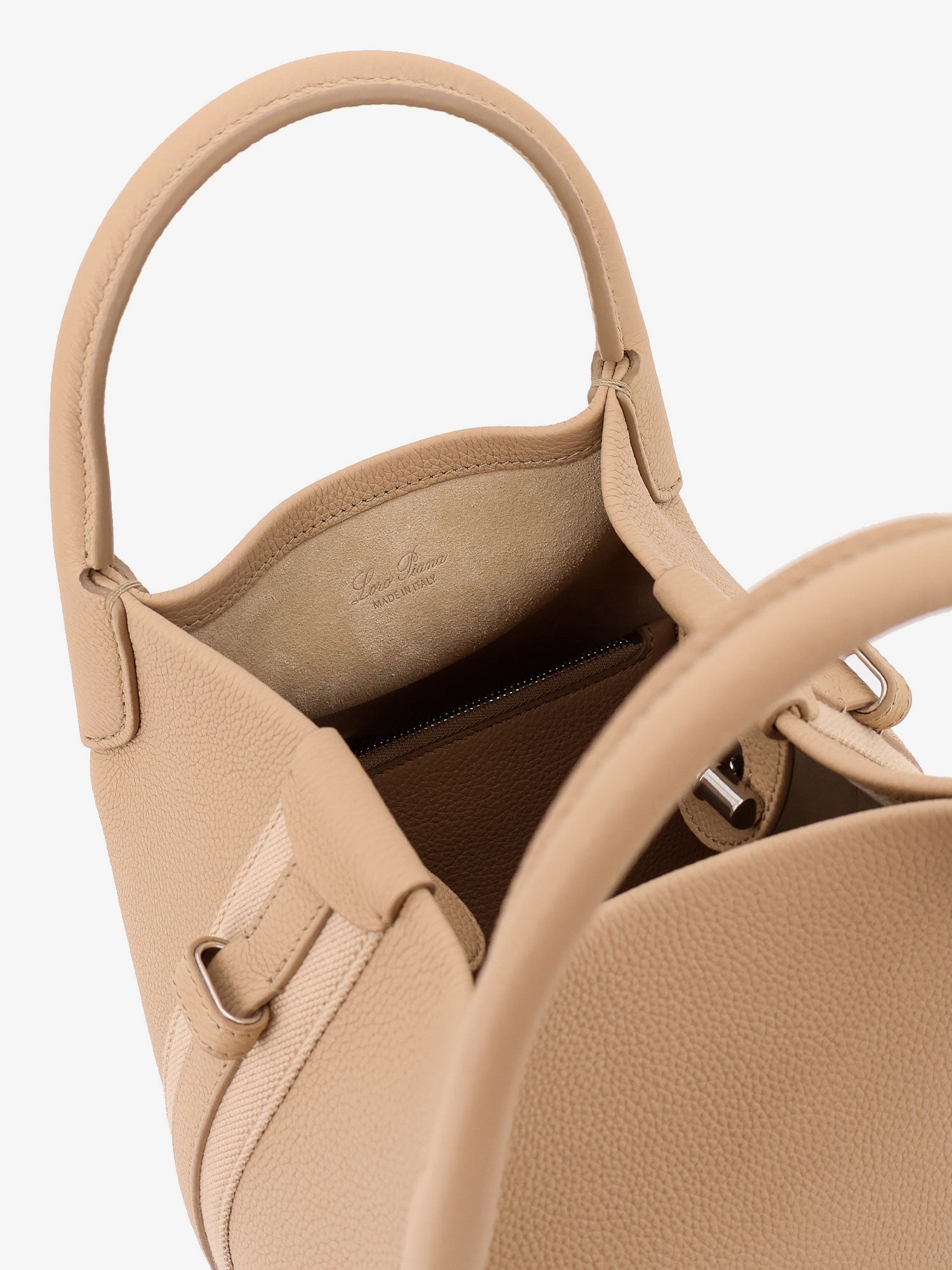 Loro Piana Women Bale Small Leather Bucket Bag - 4