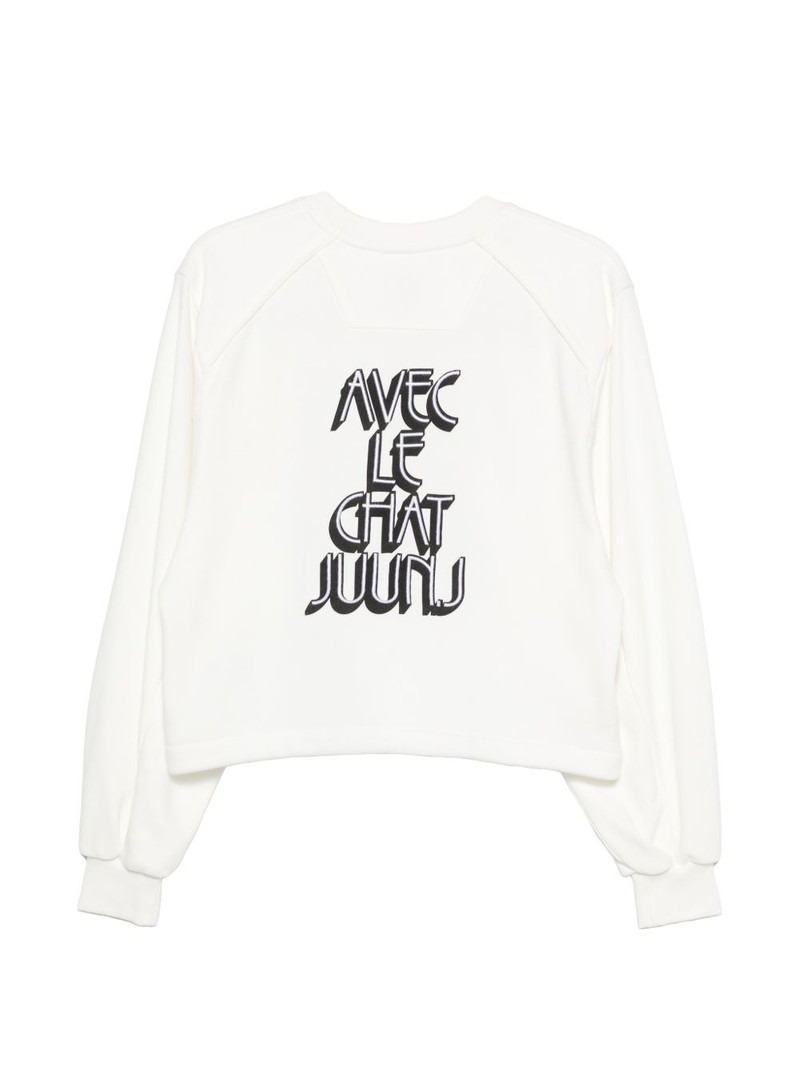 JUUN.J cat-print sweatshirt outlook