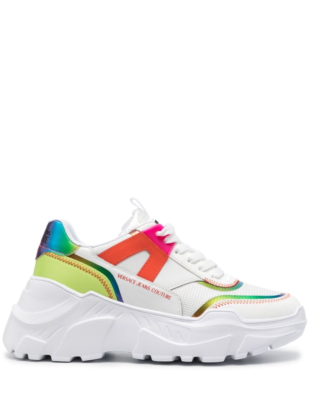 gradient-effect panelled sneakers - 1