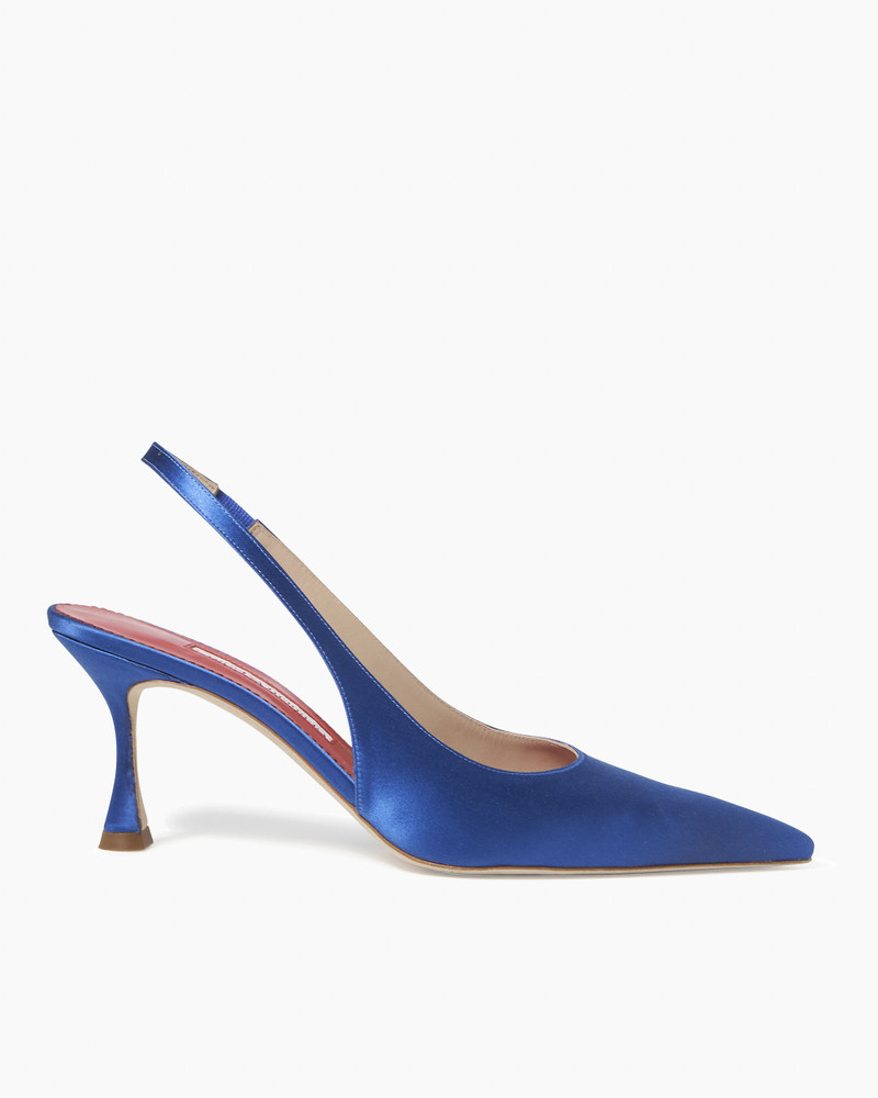Satin Slingback Heels 1
