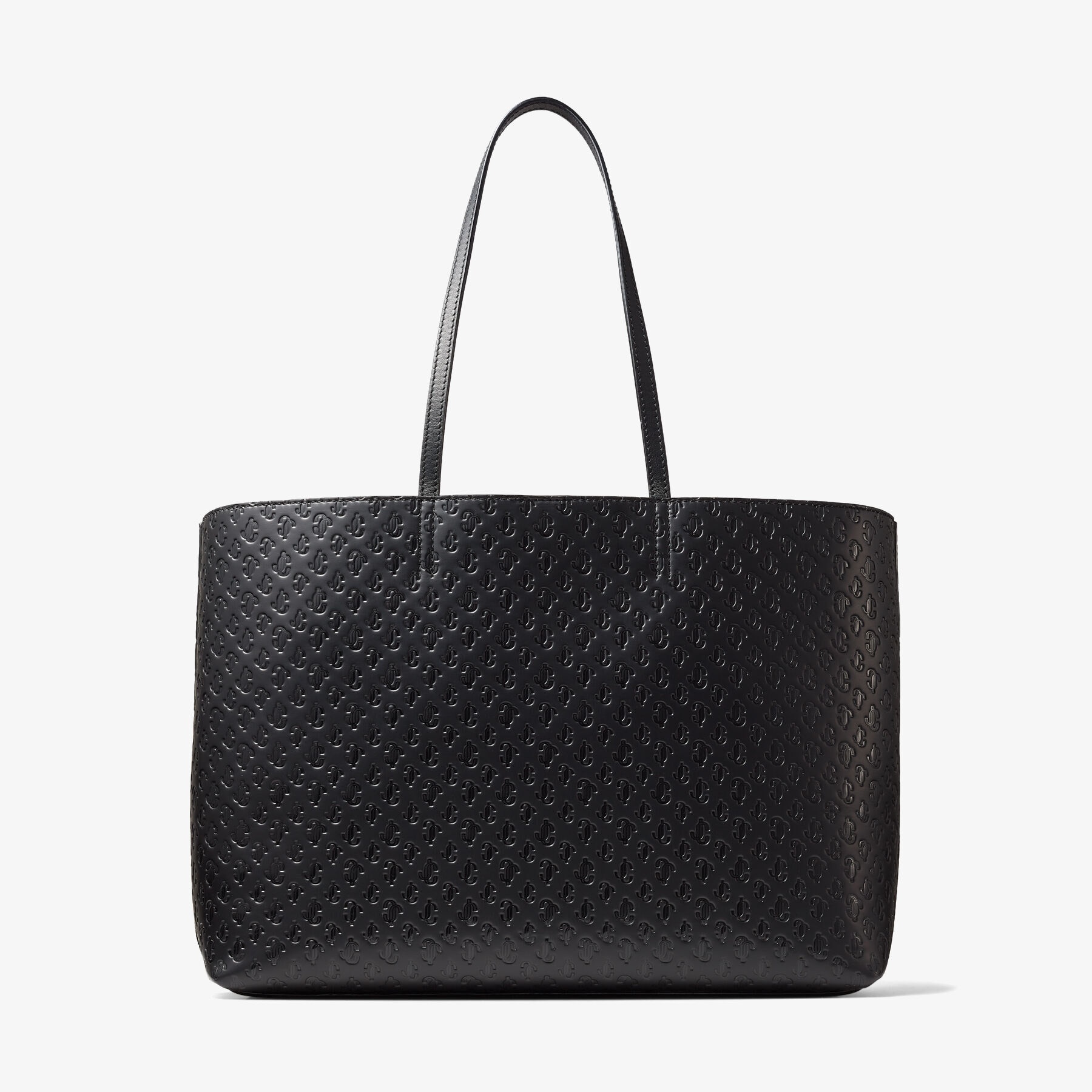 Nine2five E/w
Black JC Monogram Pattern Tote Bag with Light Gold JC Emblem - 6