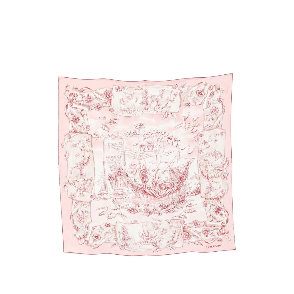 Ferragamo Pink Scarves Women - 1