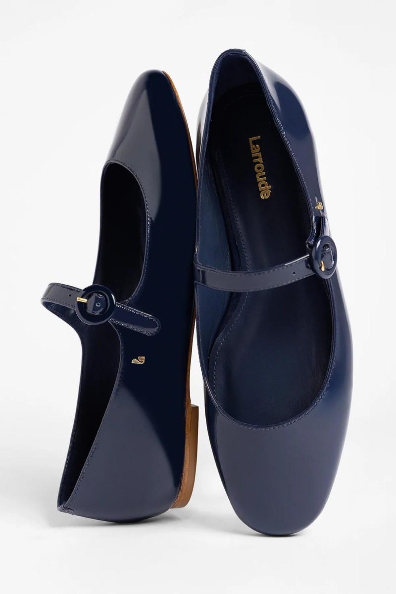 Blair Ballet Flat Indigo Patent Leather 5