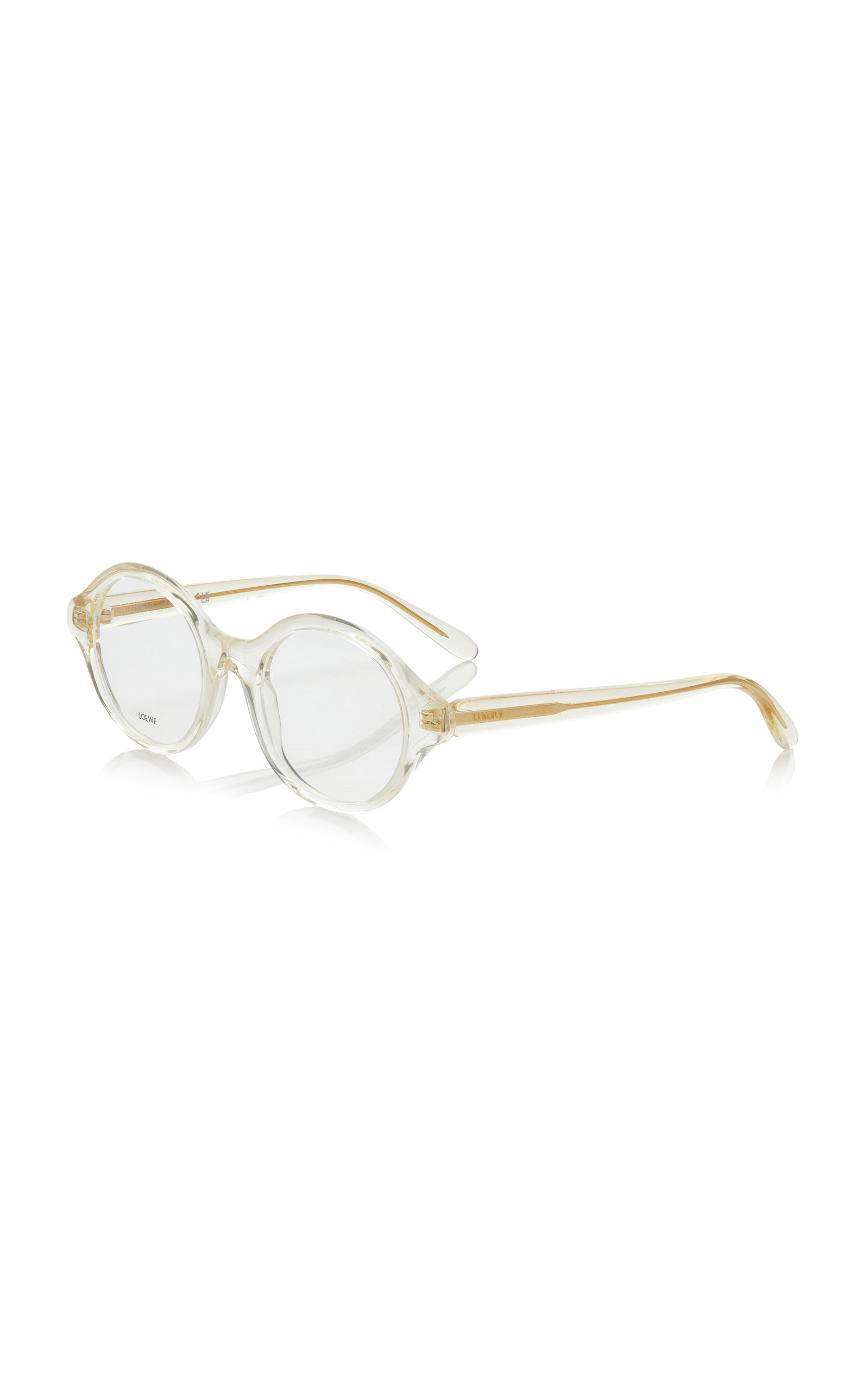 Epsilon Slim Round-Frame Acetate Glasses neutral - 3