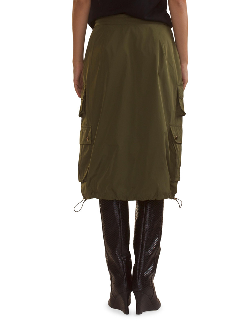 Women's Cargo Skirt - Dark Green 4
