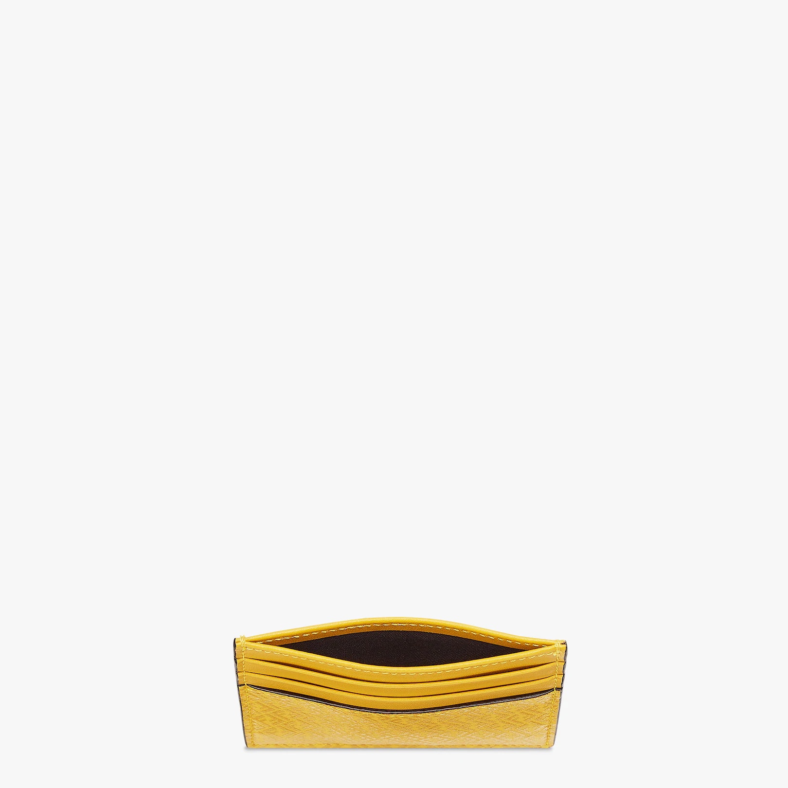 Yellow leather card holder - 3