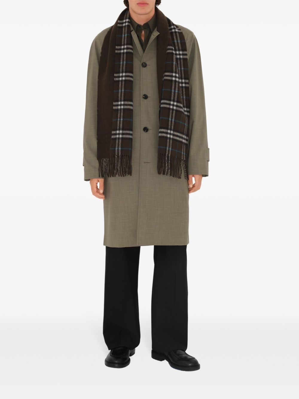 Reversible Check Cashmere Scarf - 3