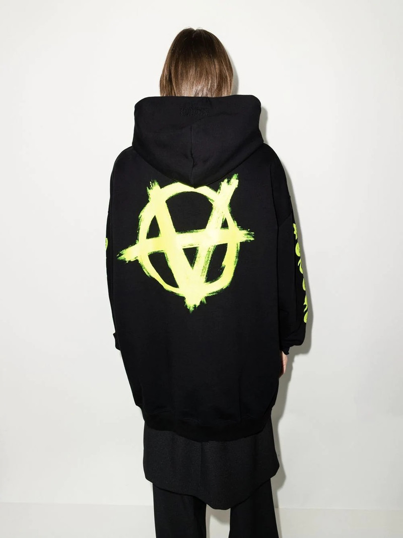 Double Anarchy logo hoodie 3