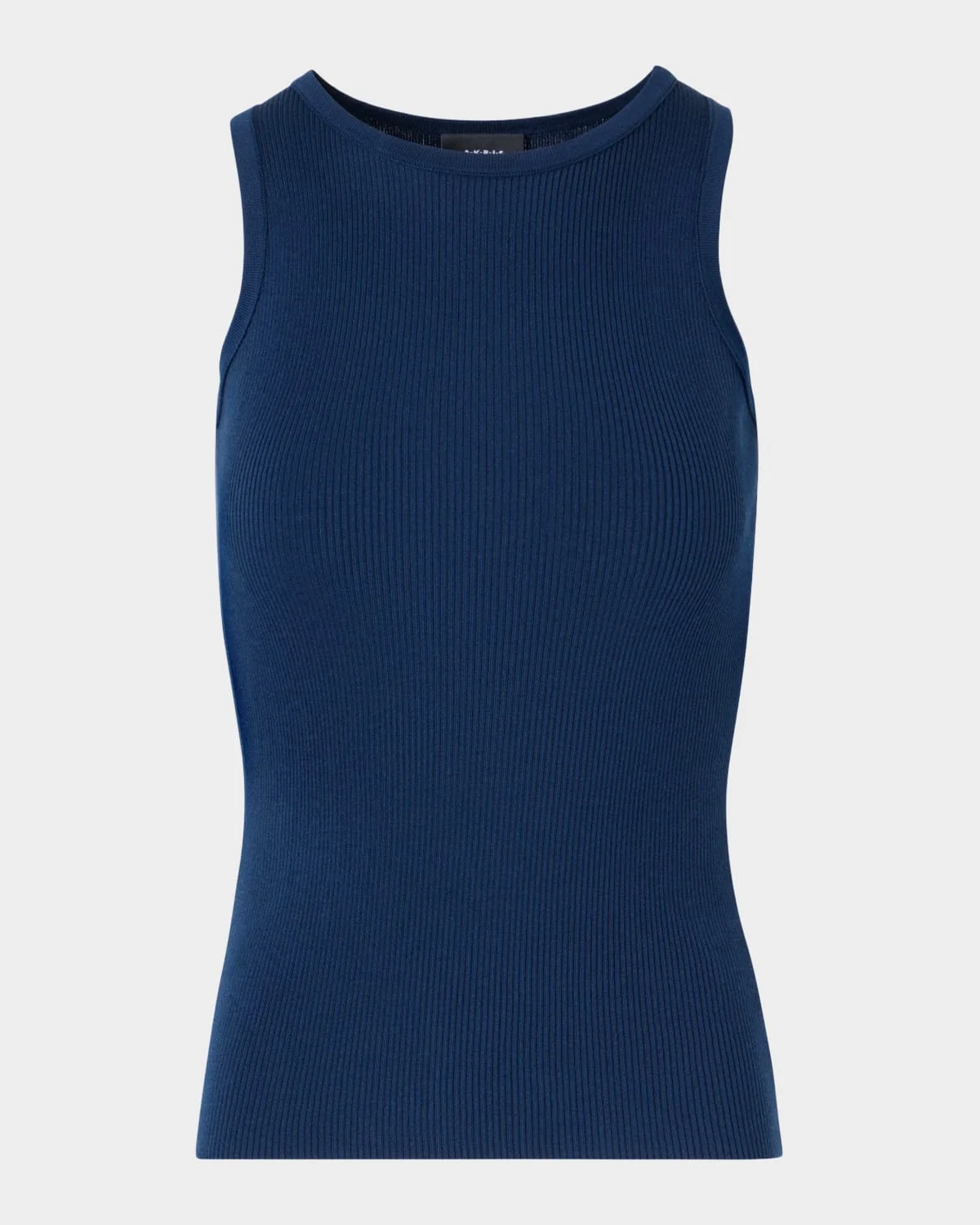 Silk-Cotton Sleeveless Rib-Knit Top - 1