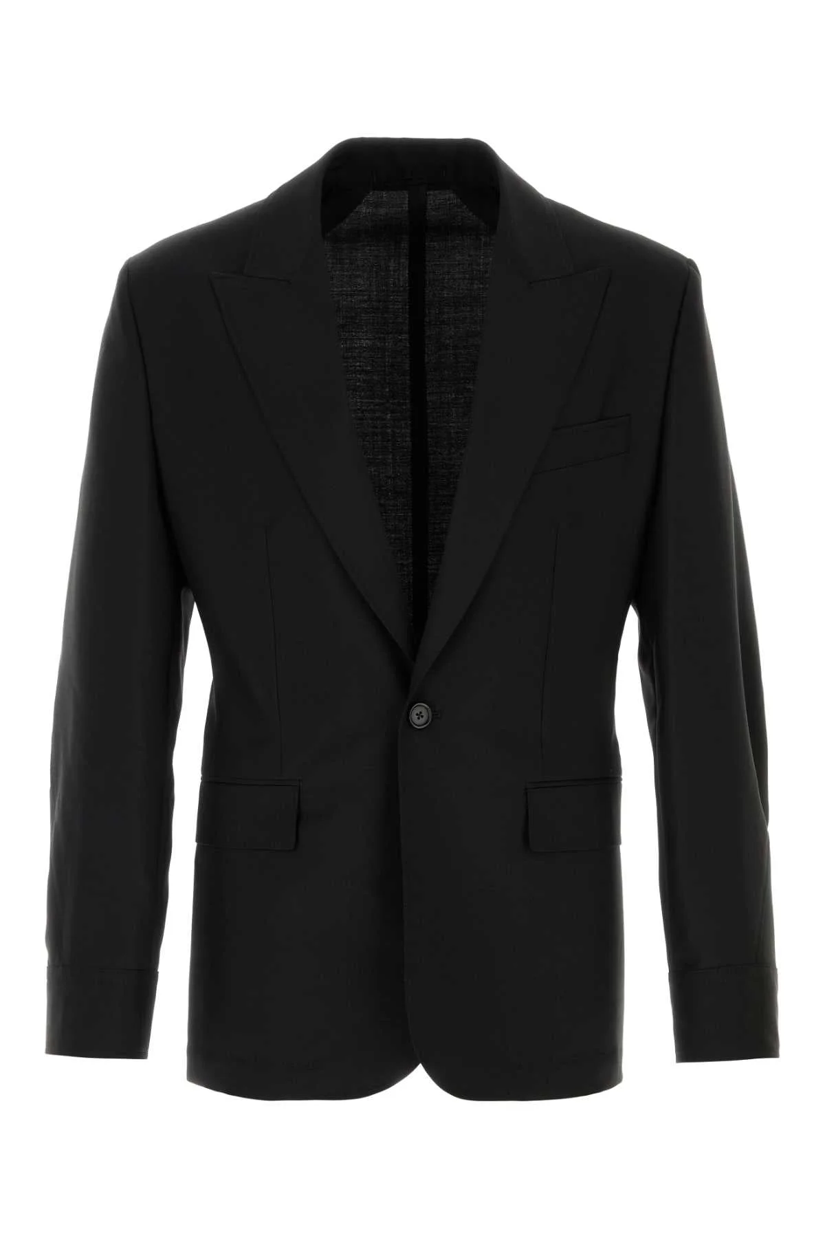Givenchy Men Black Wool Blazer - 1