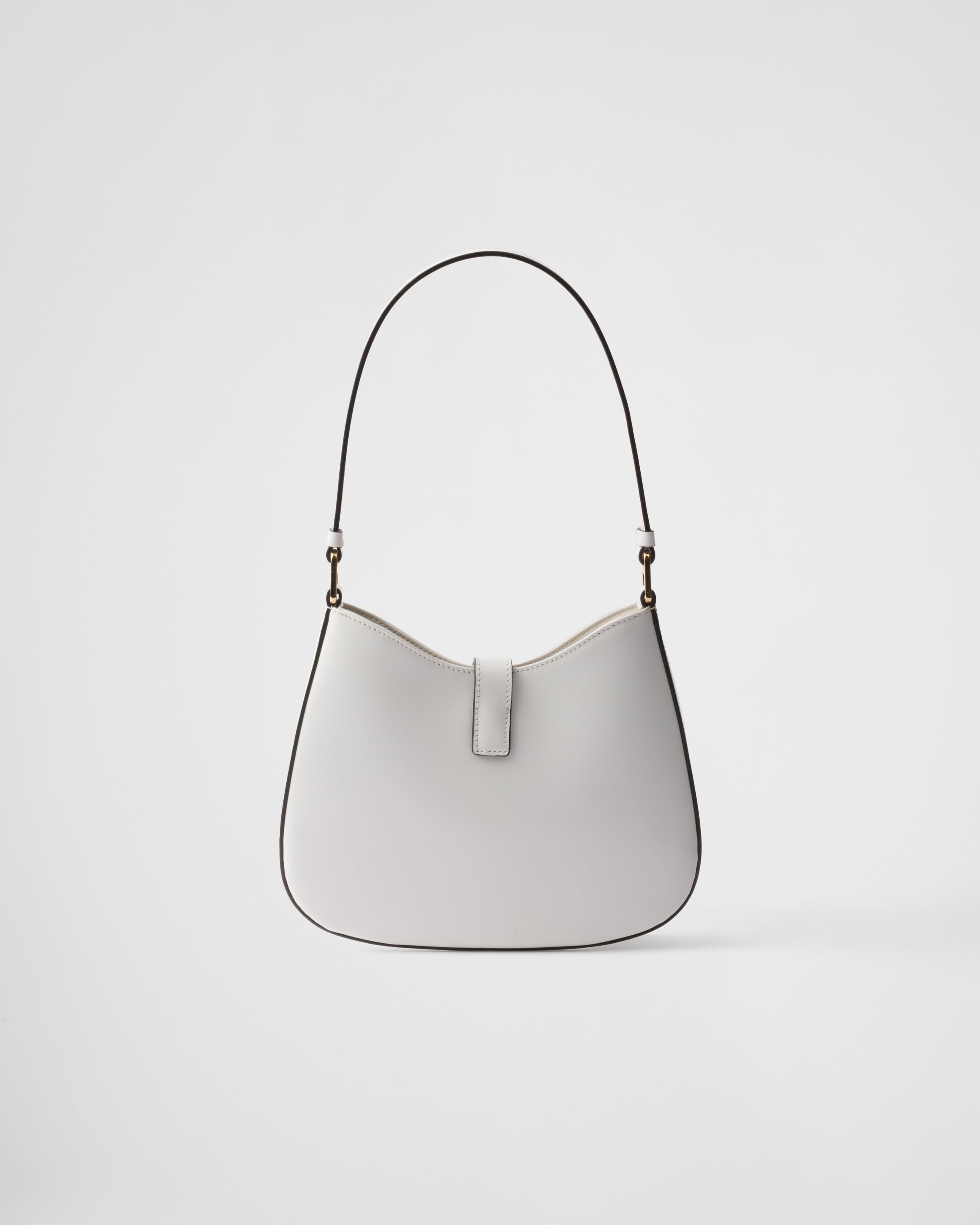 Prada Cleo brushed leather shoulder bag with clasp closure - 3
