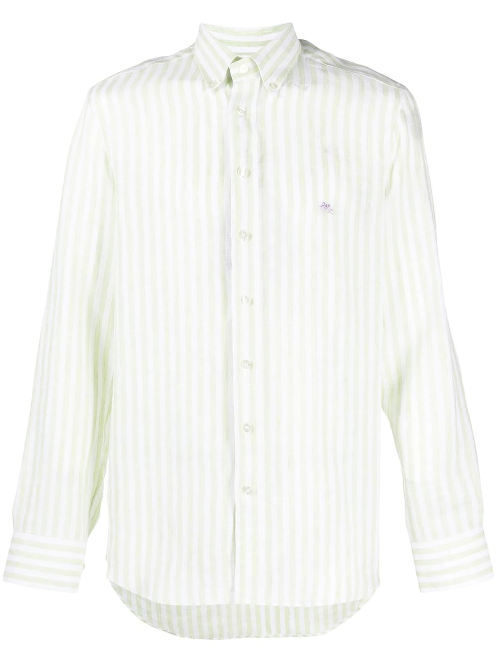 striped long-sleeve shirt - 1