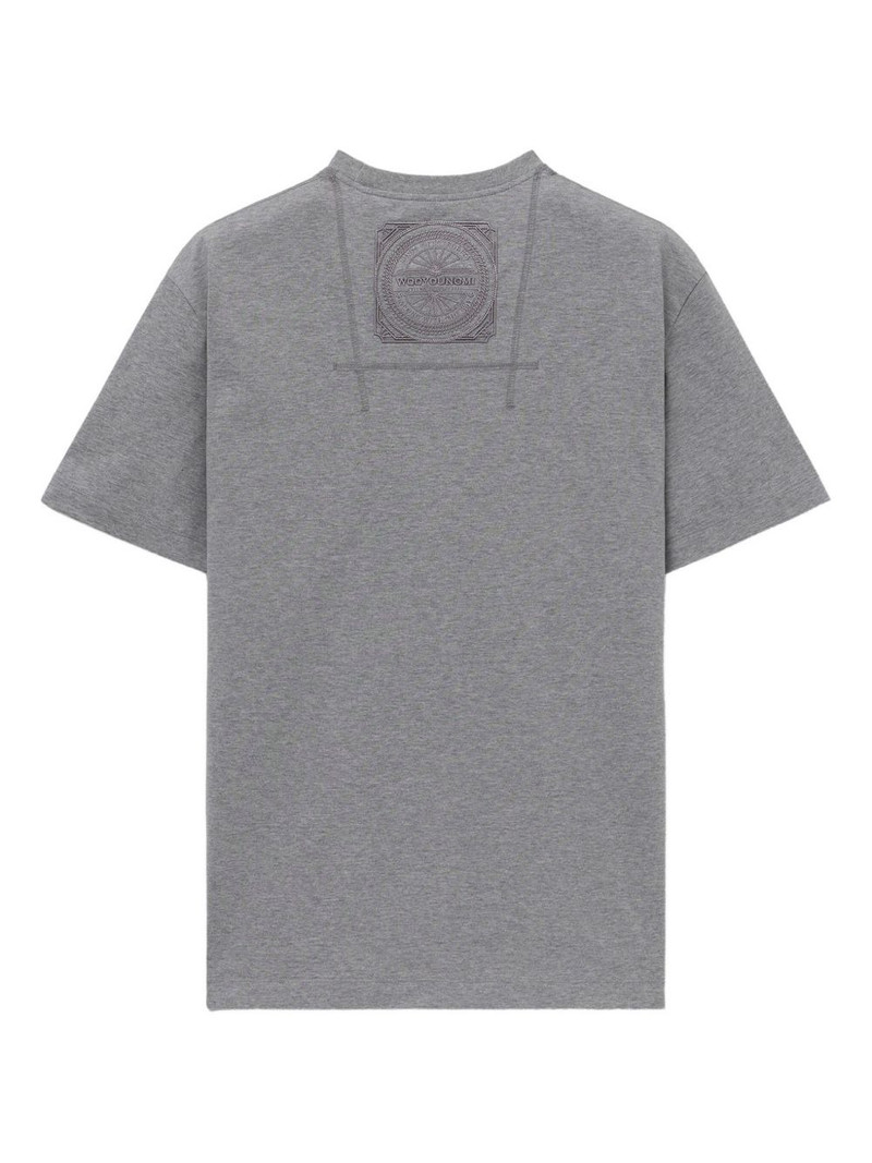 Wooyoungmi tonal-logo T-shirt outlook