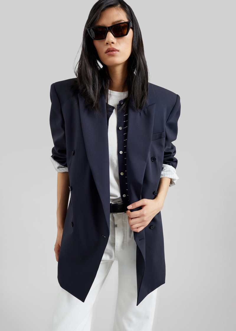 Monterey Structured Blazer - Dark Navy 6