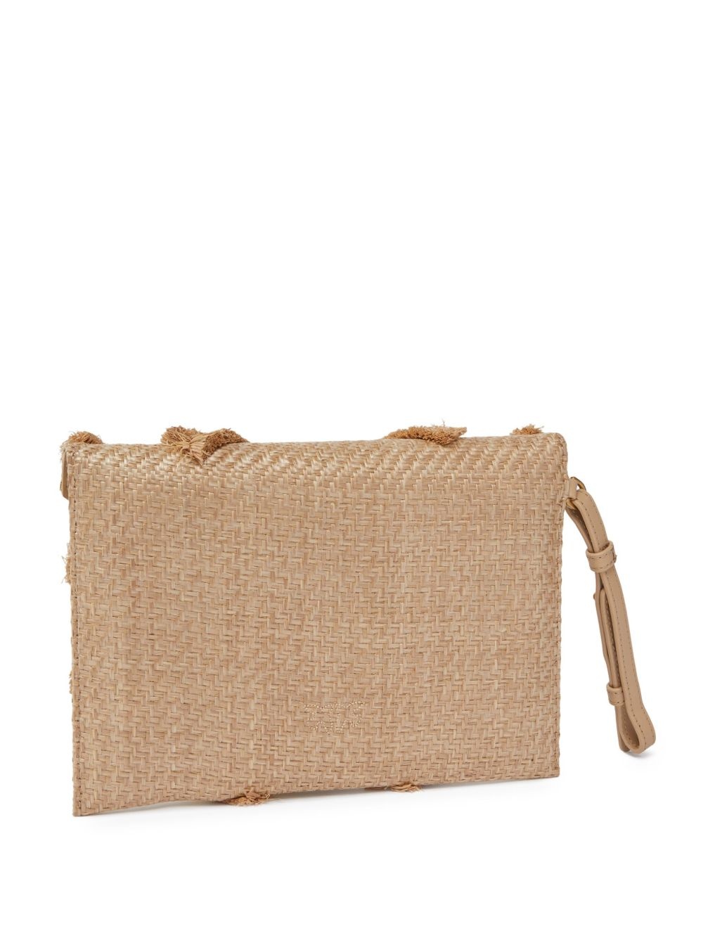 raffia clutch bag - 2