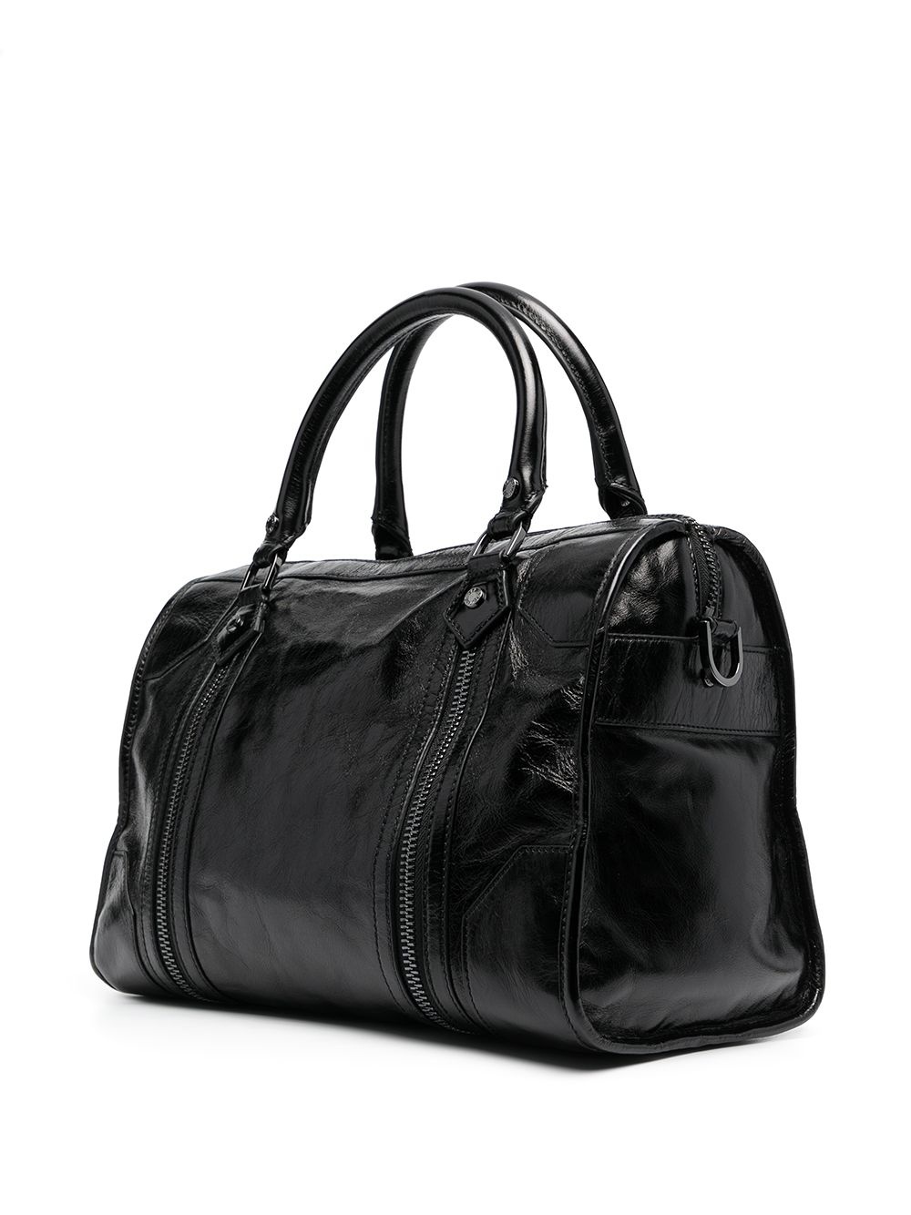 top handles leather tote bag - 3