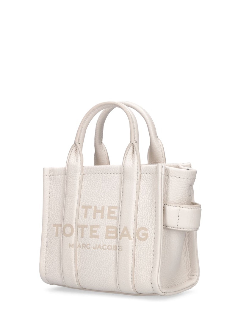 The Micro leather tote bag - 4