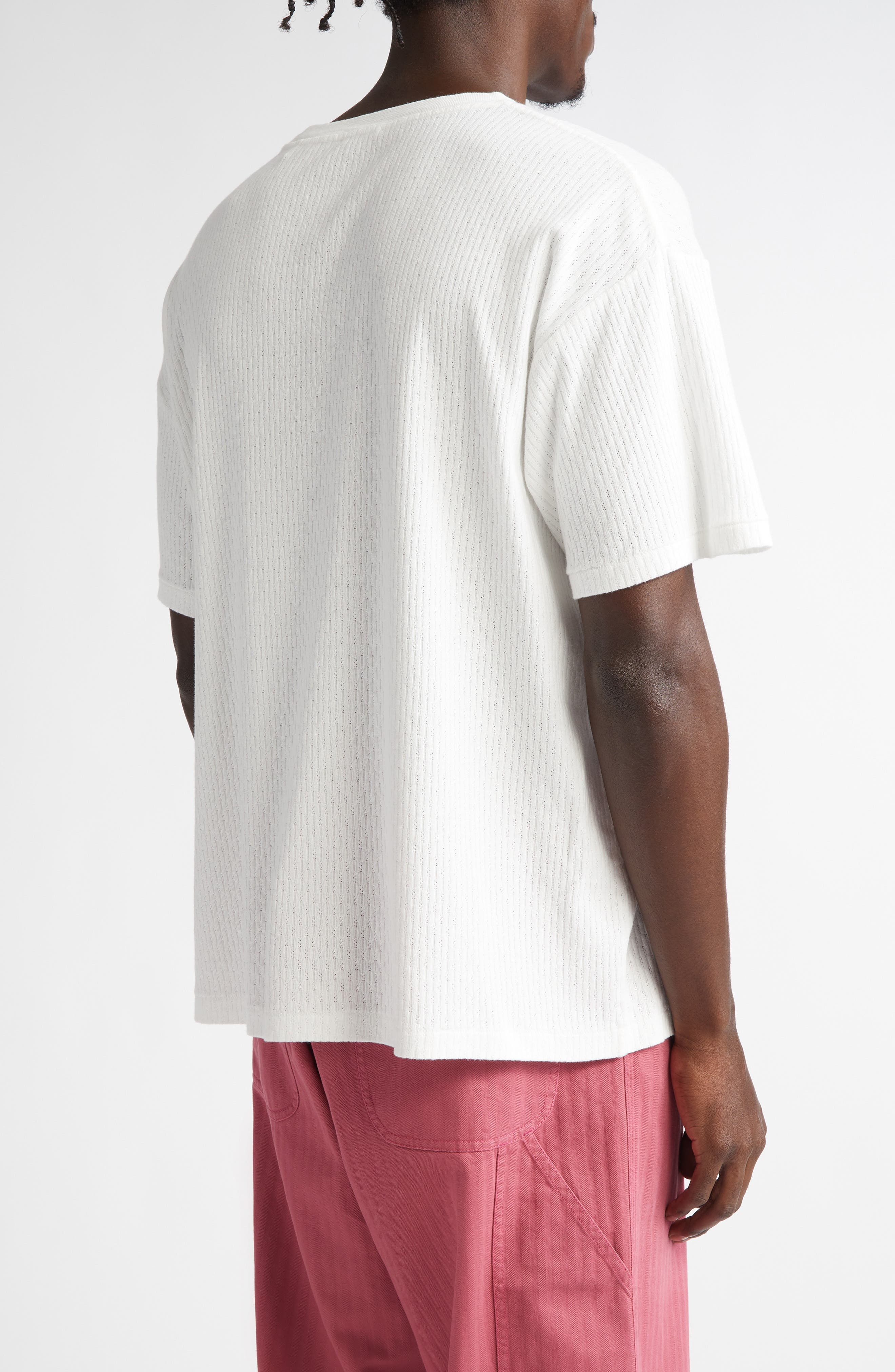 Bode Kennedy Lake Pointelle Cotton Graphic T-Shirt in Cream at Nordstrom - 2