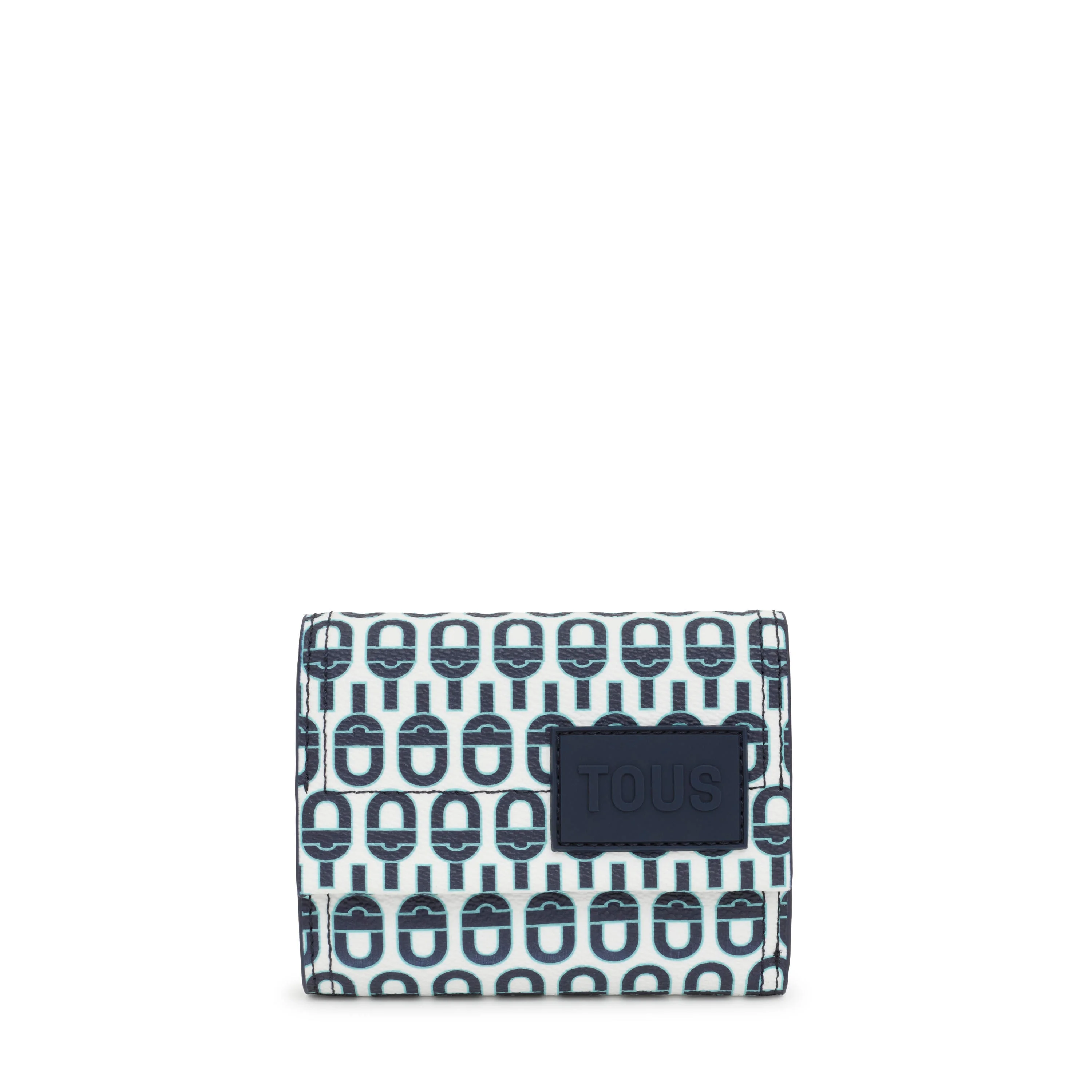 Navy blue Flap Card wallet TOUS MANIFESTO Essence - 1