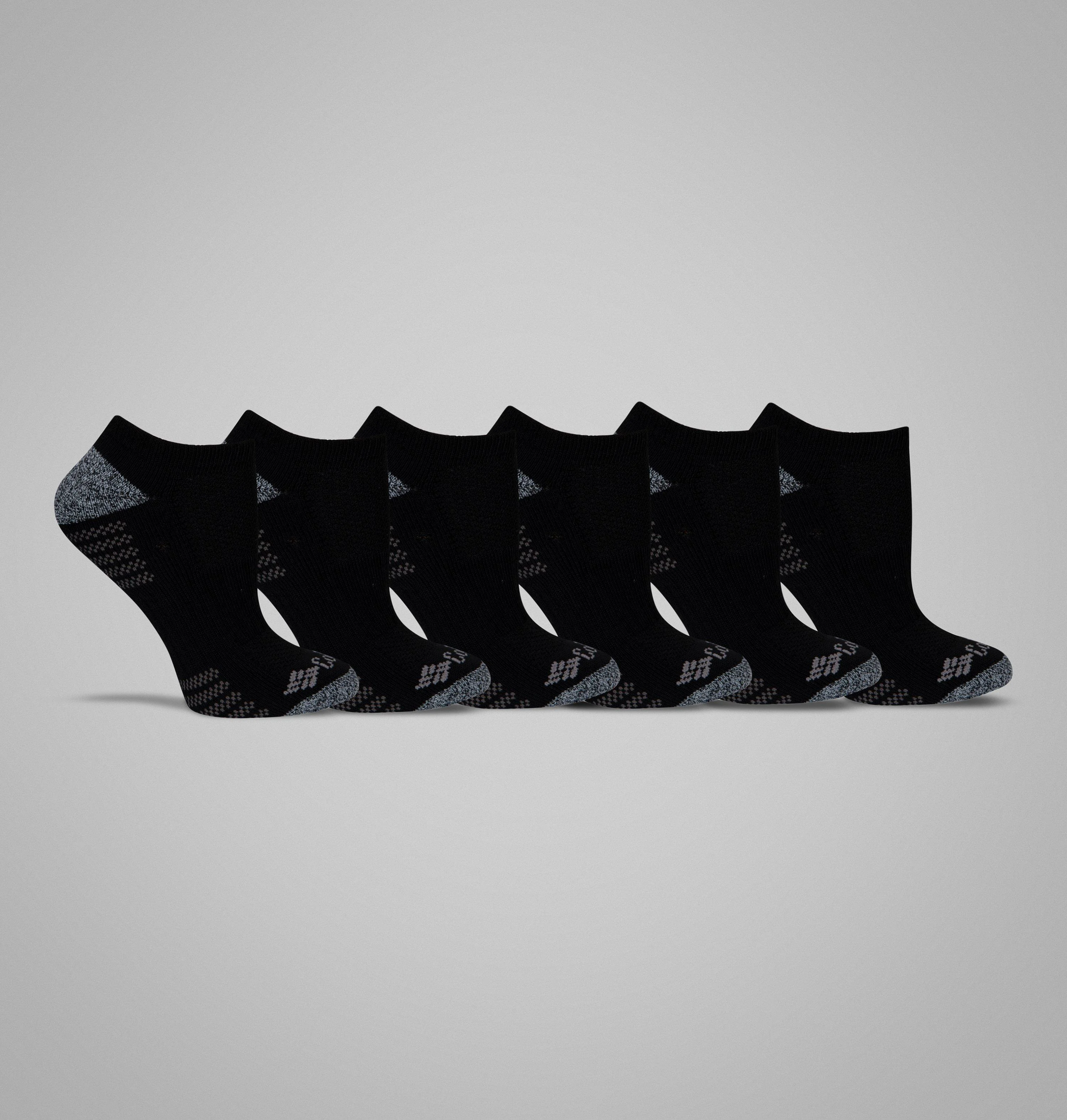 Women's No-Show With Pique Footbed Socks - 6 Pack - 1