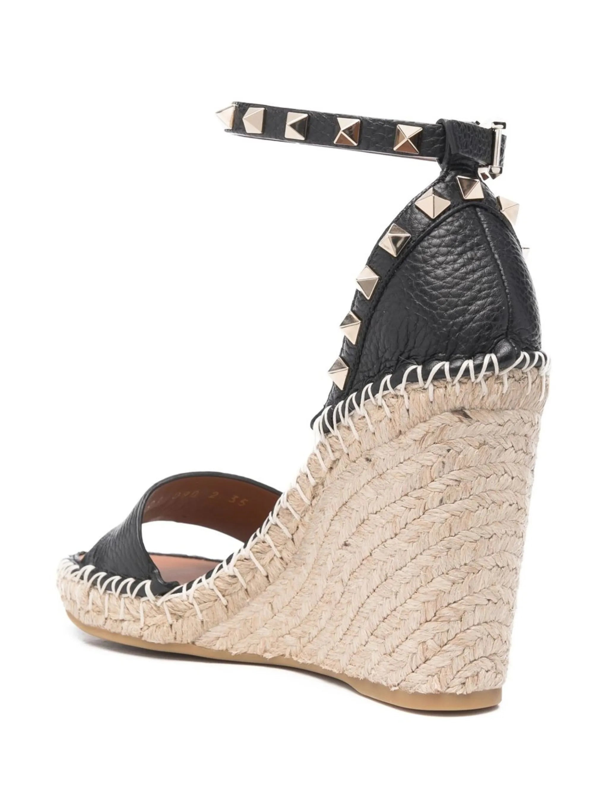 105mm Double Rockstud wedge sandals - 13