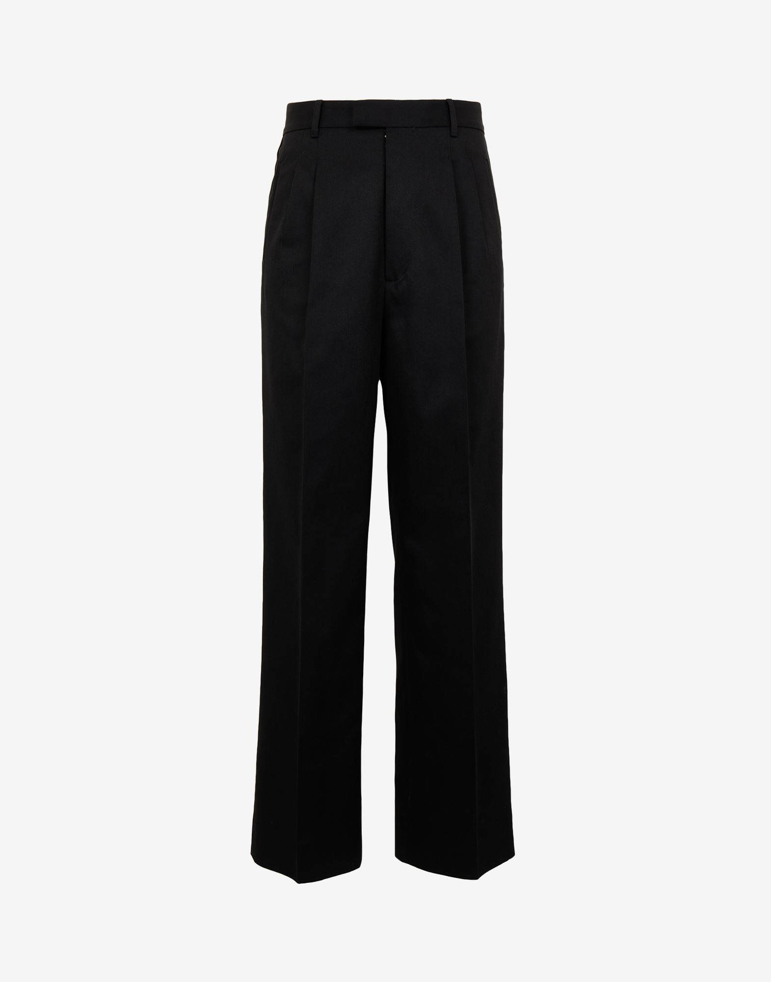 High-waisted pleated trousers - 1
