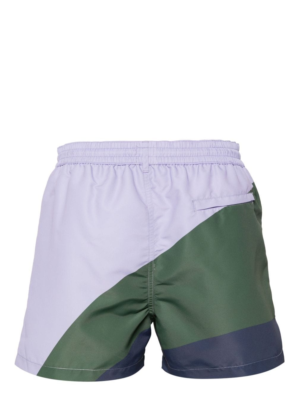 stripe-print swim shorts - 2