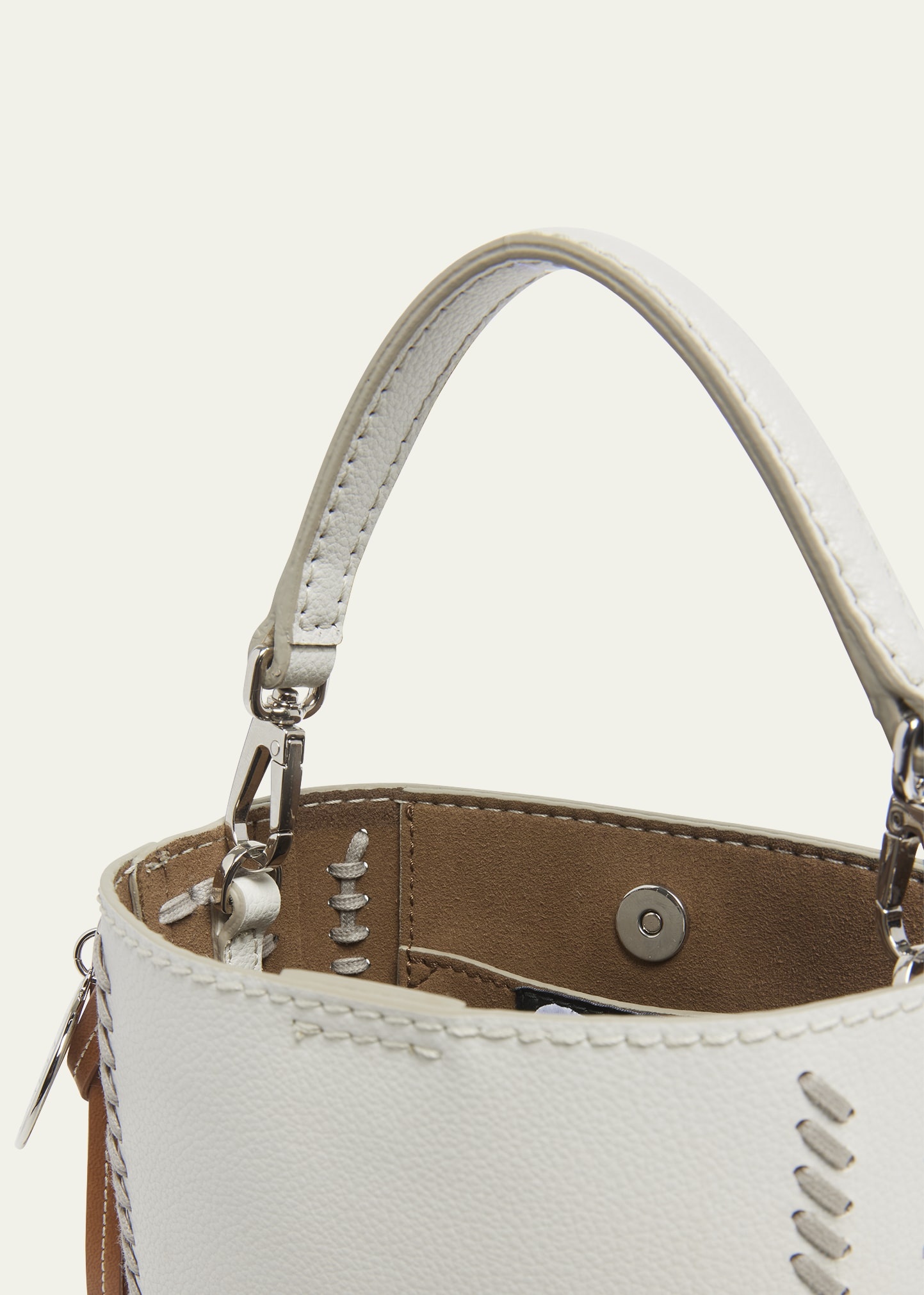 Eco Vegan Leather Chain Bucket Bag - 4