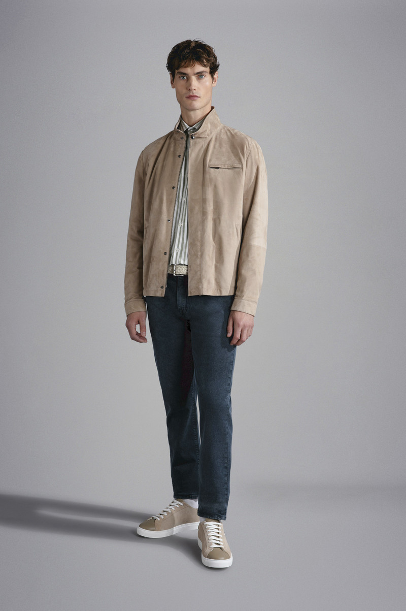 Paul & Shark AQUALEATHER SUEDE BLOUSON outlook