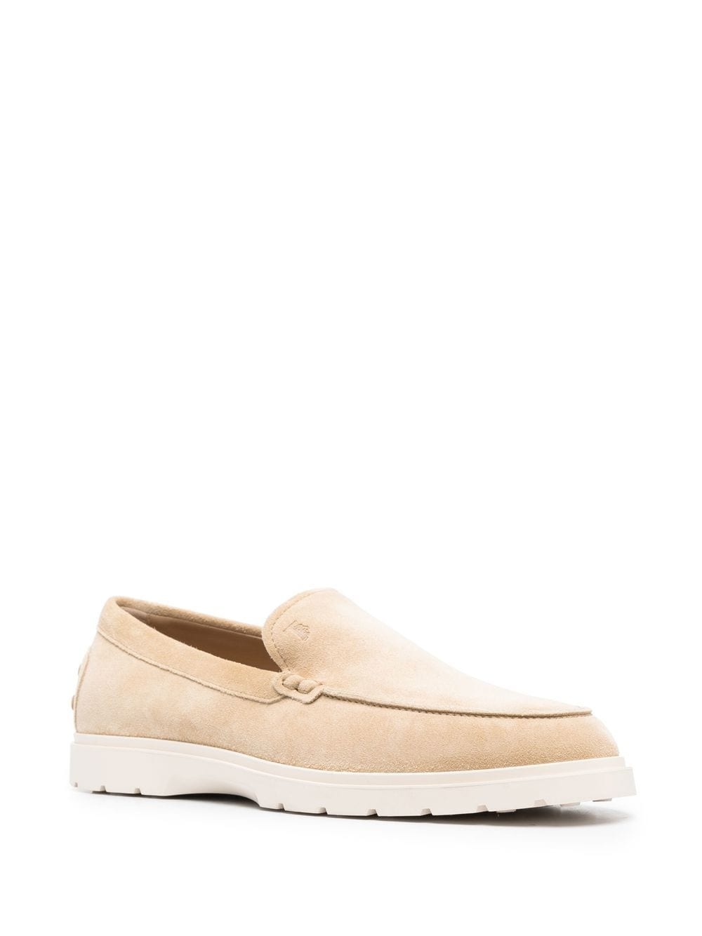 ridged-sole suede loafers - 2