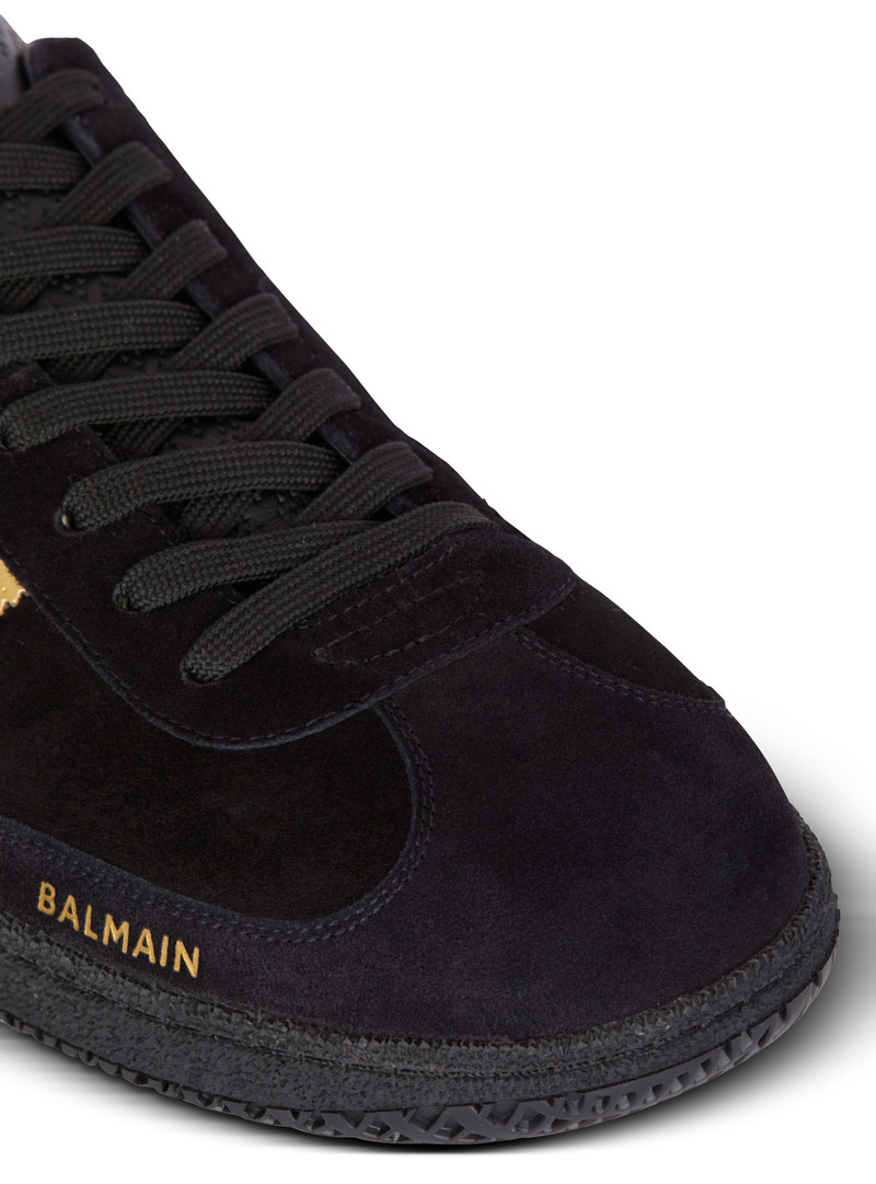 Balmain Swan suede and patent leather sneakers 8