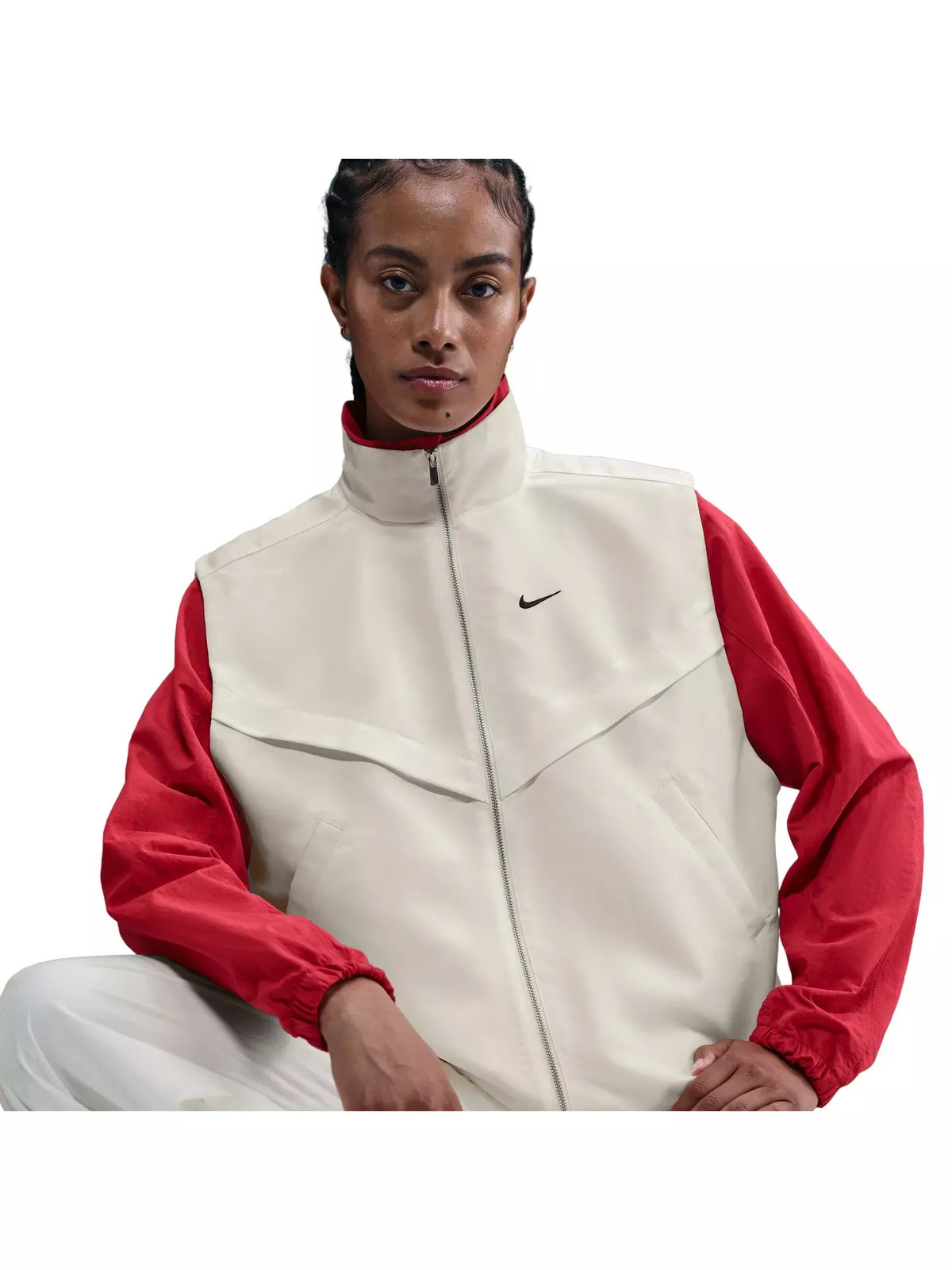 Women's Sportswear Shine Windrunner Vest -Sail - 3