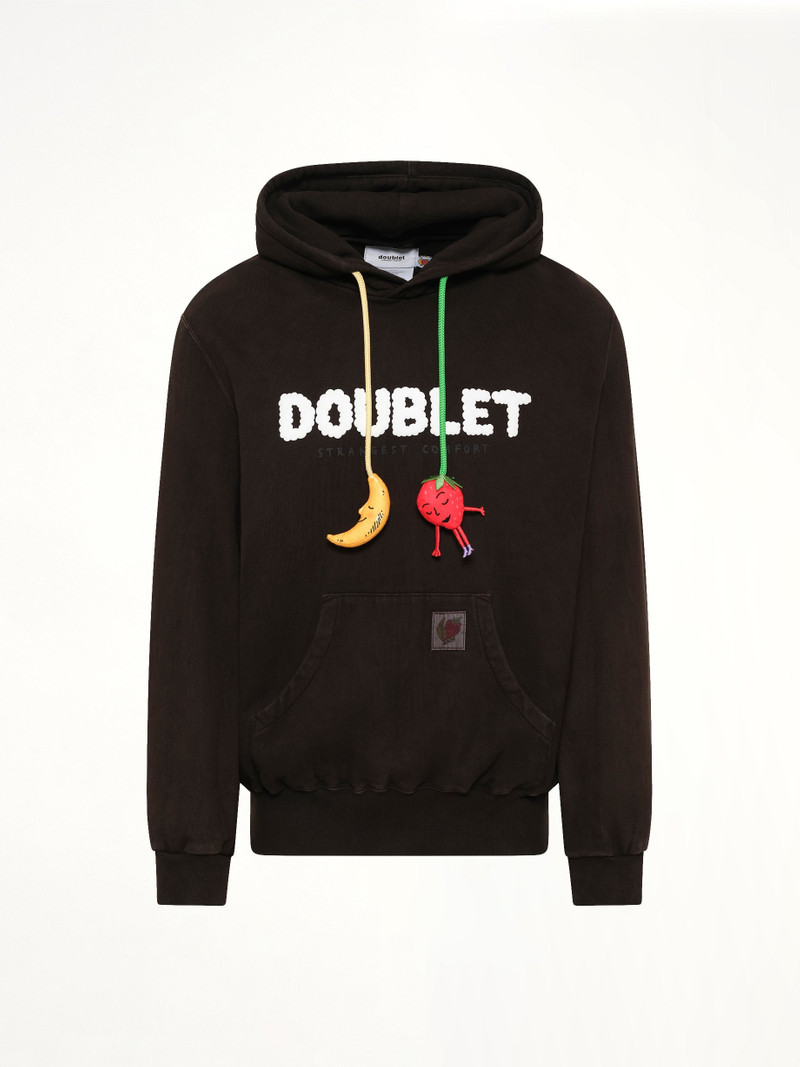 doublet Mud-Dyed Hoodie With SHFU in Mud outlook
