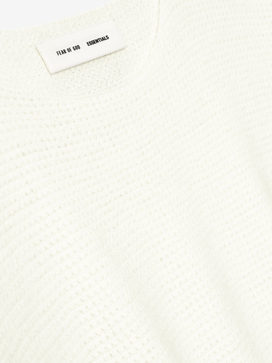 Waffle Short Sleeve Sweater - 4