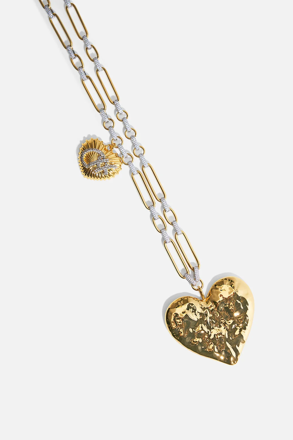 THE HEART STRING QUINTET PENDANT NECKLACE GOLD - 1