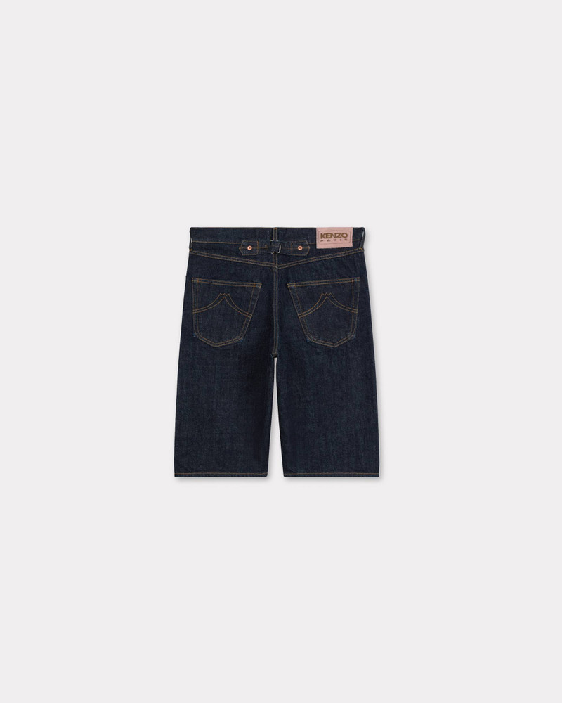 KENZO Low-waist boyfriend bermuda in japanese denim outlook