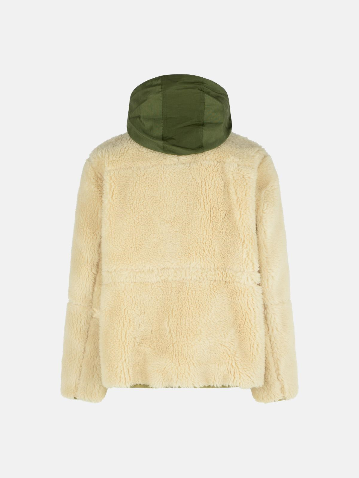 'SHERLING' BEIGE WOOL BLEND JACKET - 3