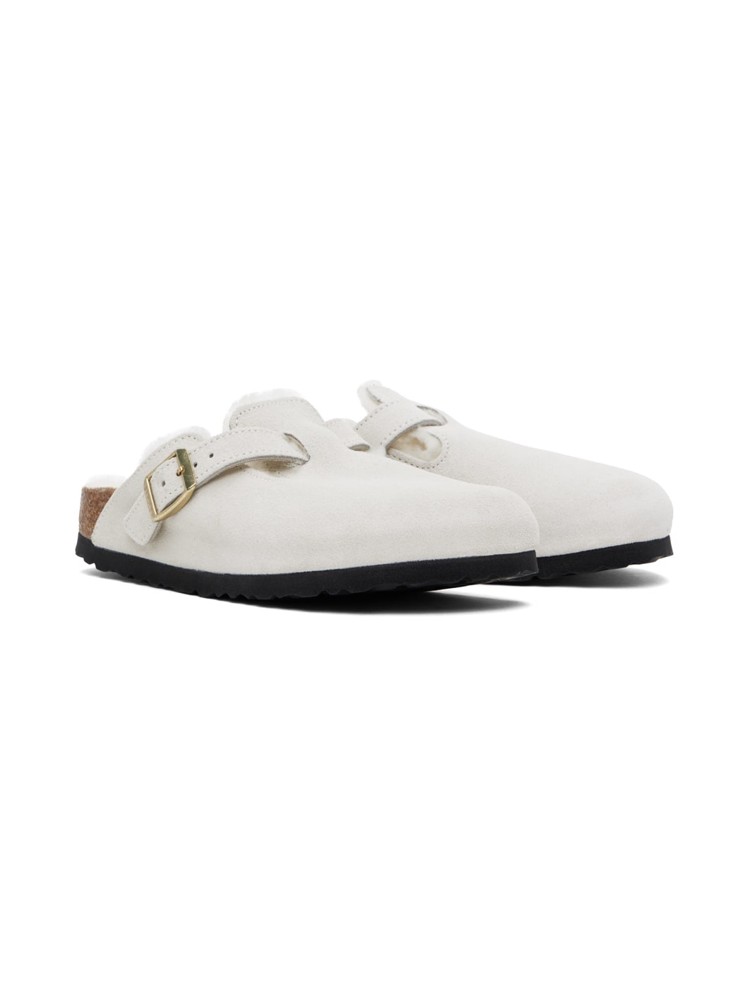 White Boston Shearling Loafers - 4