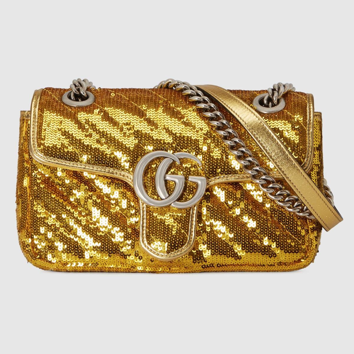 GG Marmont mini sequin shoulder bag - 1