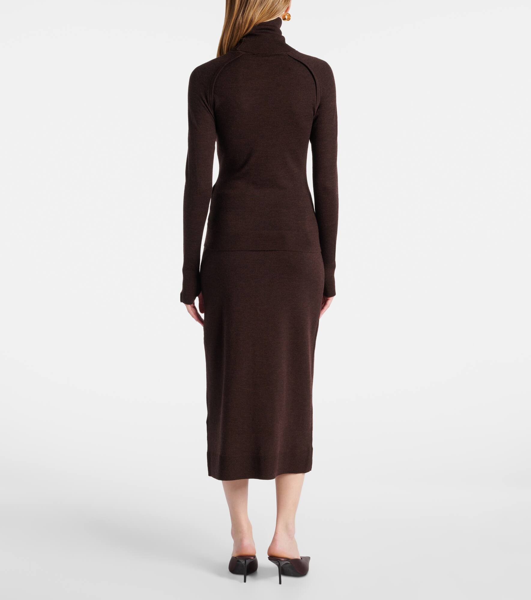 Wool turtleneck sweater - 3
