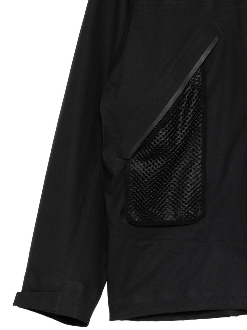 logo-embroidered panelled jackets 3