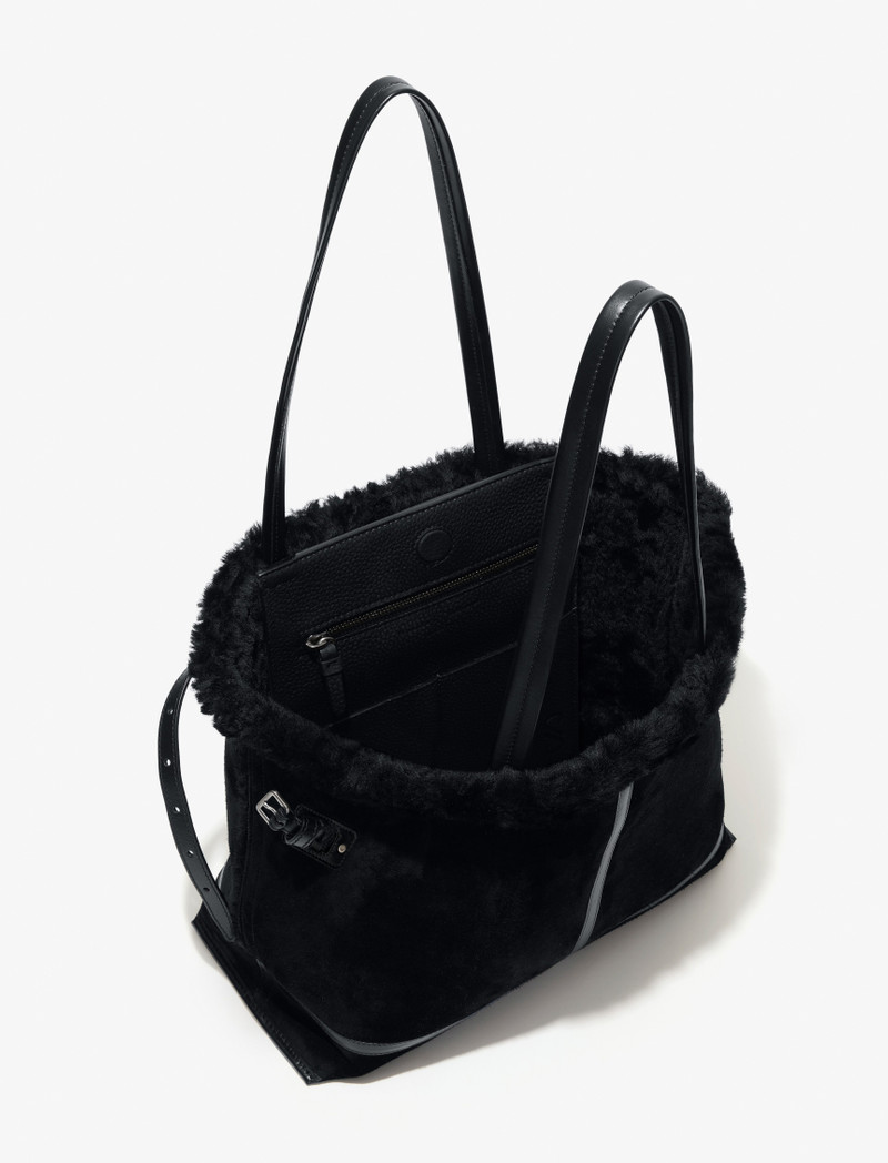 Days Tote in Suede Shearling 6