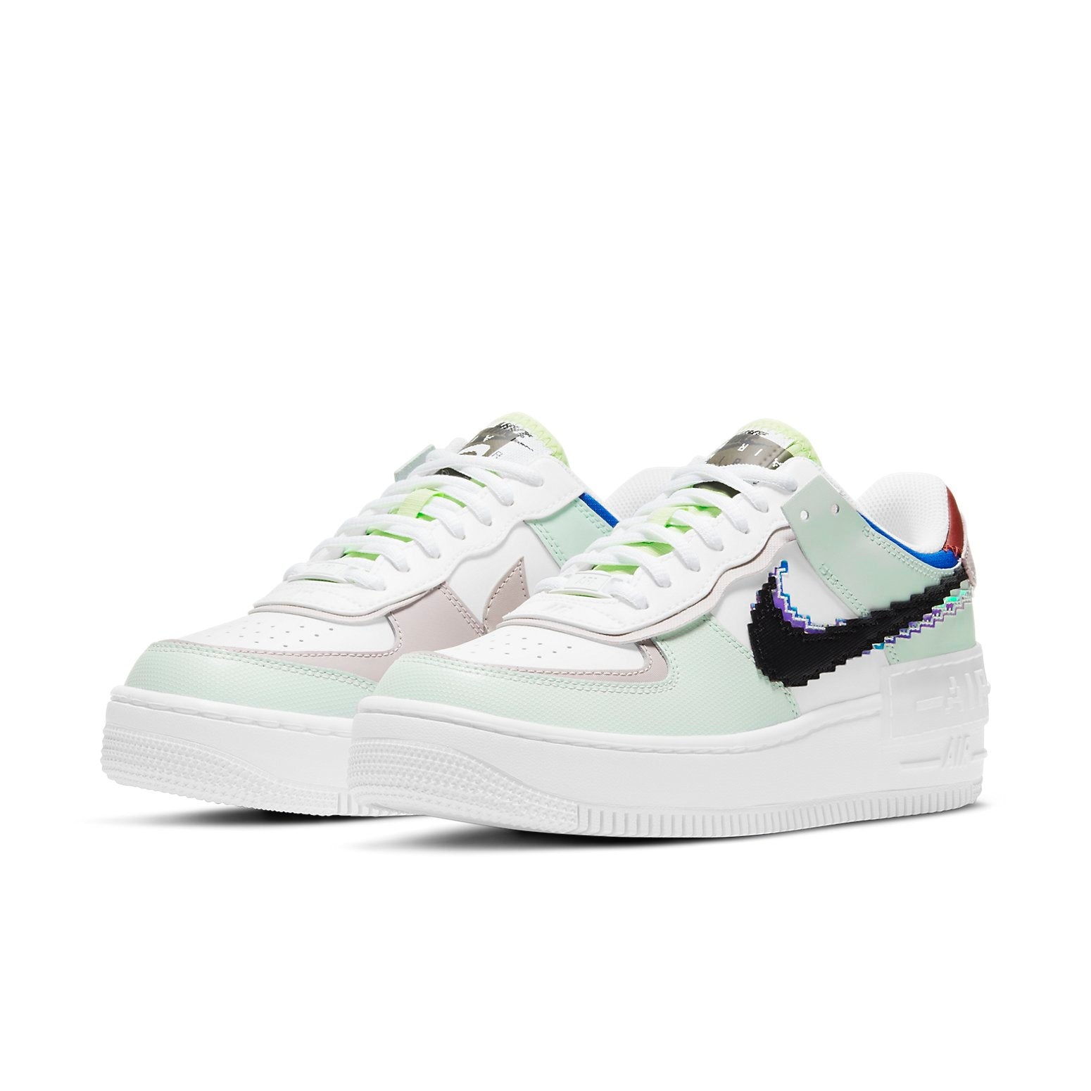 (WMNS) Nike Air Force 1 Shadow SE 'Pixel Swoosh - Barely Green' CV8480-300 - 3