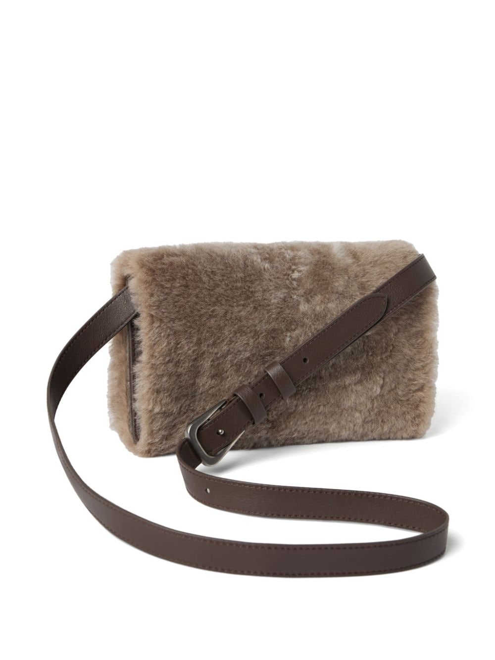 shearling cross body bag - 3